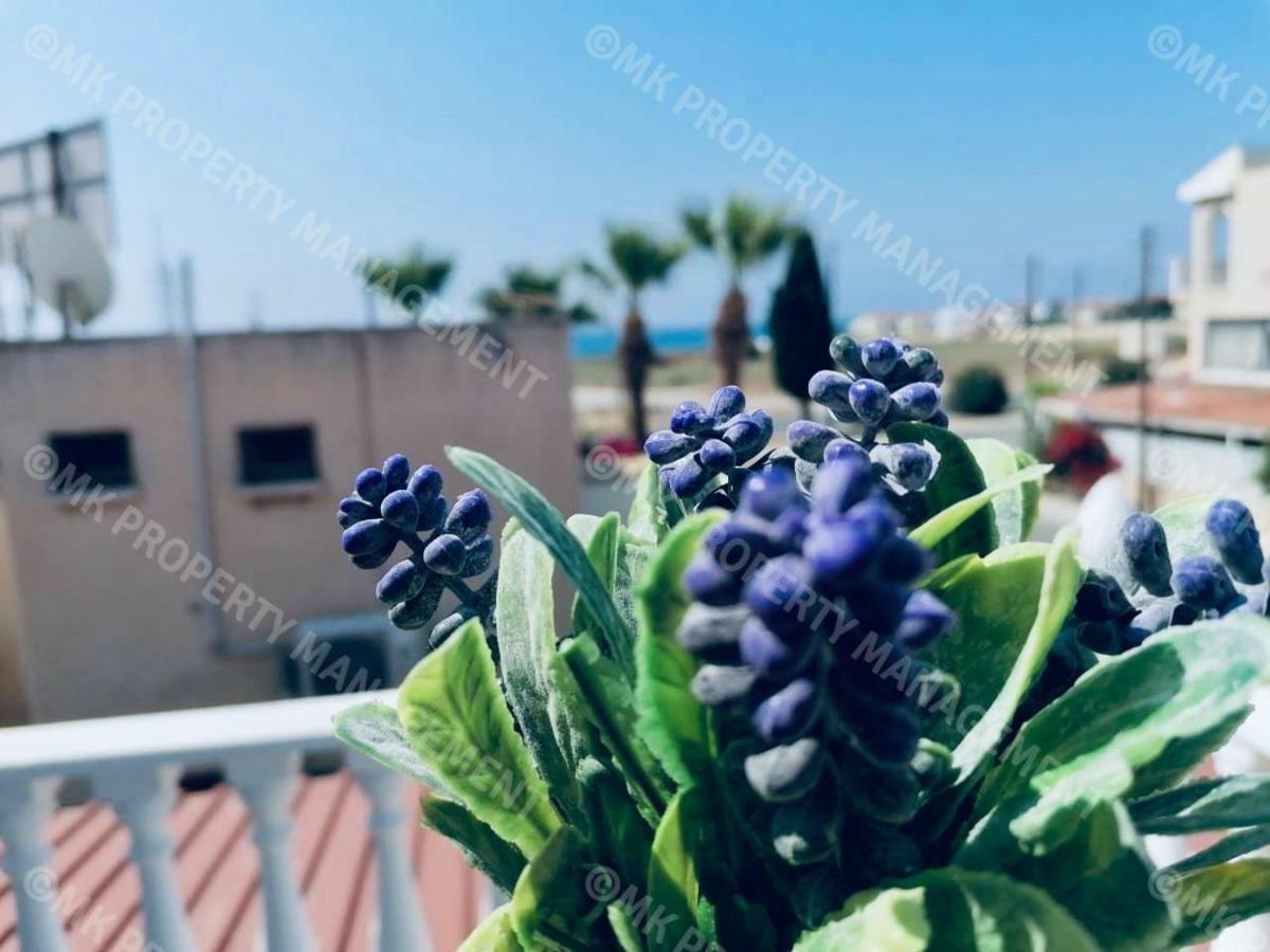 Lysia Sea-View Apartment Larnaca Bagian luar foto
